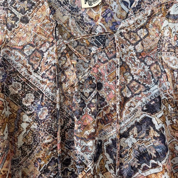 SHOW ME YOUR MUMU Printed Zuko Lace Up Top - Picture 4 of 7